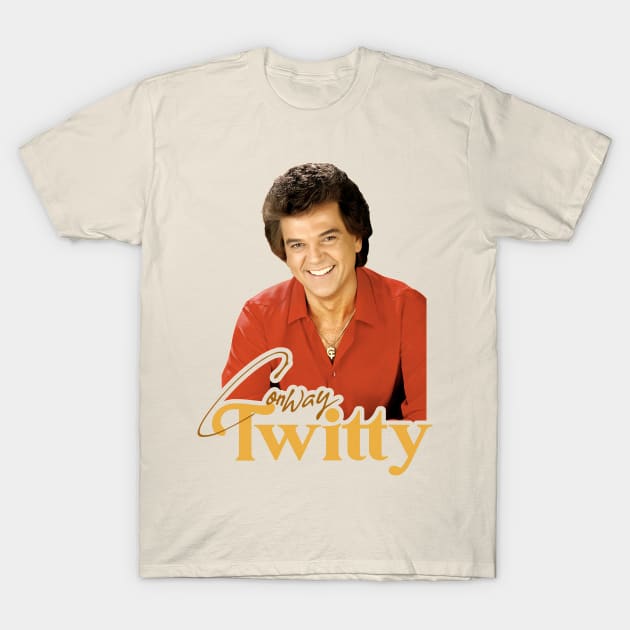 Conway Twitty T-Shirt by darklordpug